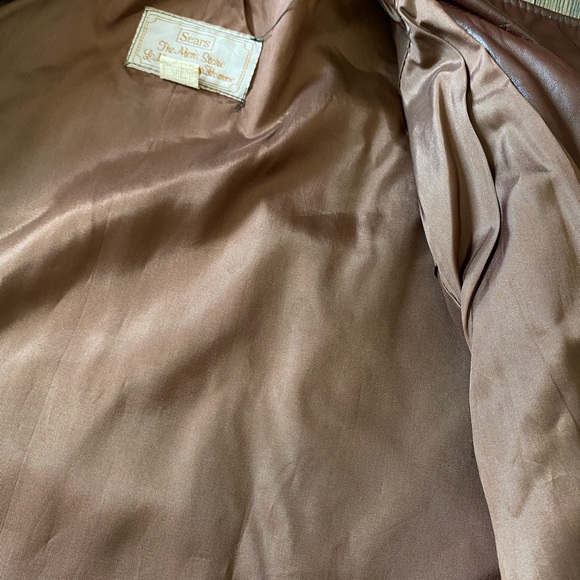 Vintage 70’s Men’s Sears Leather Jacket - Picture 8 of 16